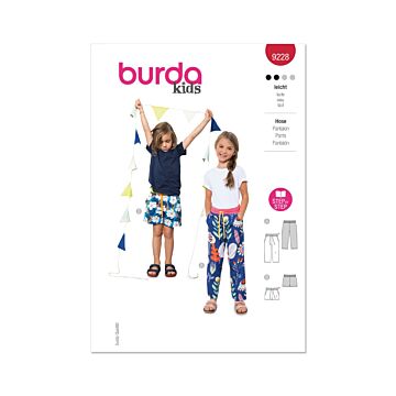 Burda Style Pattern 9228 (4-11) Childrens Pants  4-11