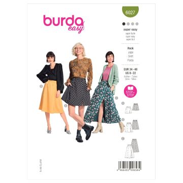 Burda Sewing Pattern 6027 - Skirt 8-22 B6027 8-22