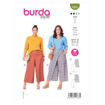 Burda Sewing Pattern 6035 - Trousers 18-28 B6035 18-28