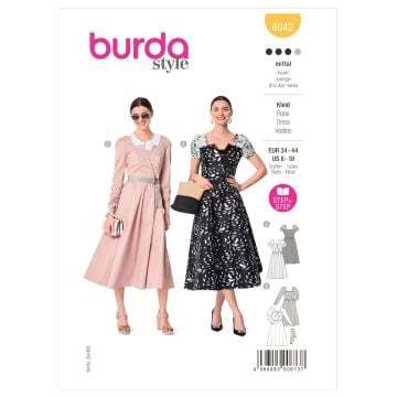 Burda Sewing Pattern 6042 - Dress B6042 10-18