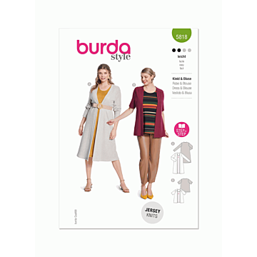 Burda Style Pattern 5818 (18-28) Misses Dress & Blouse  18-28