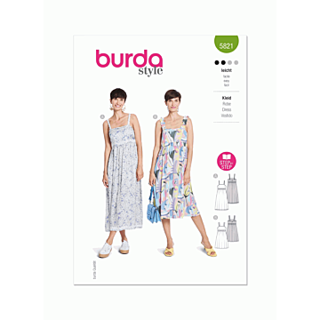 Burda Style Pattern 5821 (8-18) Misses Dress  8-18