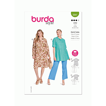 Burda Style Pattern 5841 (20-34) Misses Dress & Tunic  20-34