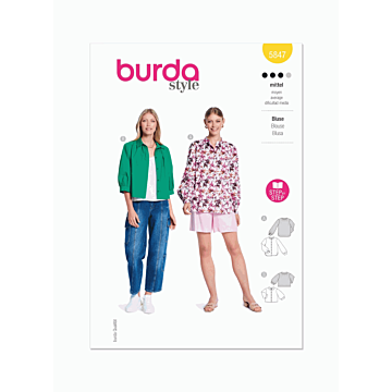 Burda Style Pattern 5847 (10-20) Misses Blouse  10-20