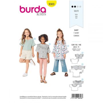 Burda Sewing Pattern 9304 - Childrens Pinafore Dress 116-146cm 9304 116-146cm