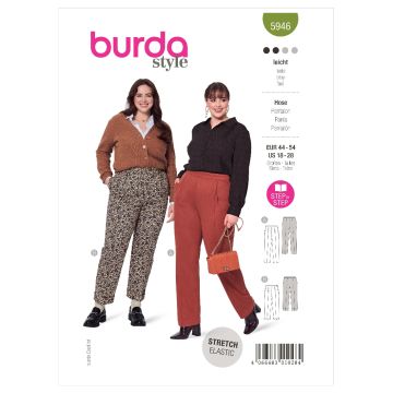 Burda Sewing Pattern 5946 - Misses Trousers 18-28 5946 18-28