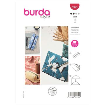 Burda Sewing Pattern 5993 - Pencil Case & Clutch One Size 5993 One Size