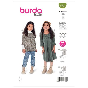 Burda Sewing Pattern 9252 - Children's Sundress and Blouse 9252 4-9