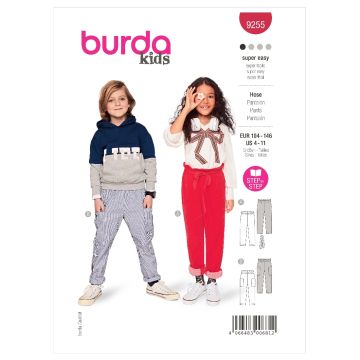 Burda Sewing Pattern 9255 - Children's Pants 4-11 9255 4-11