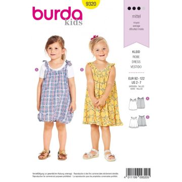 Burda Sewing Pattern 9320 - Child's Pinafore Dress Age 2-7