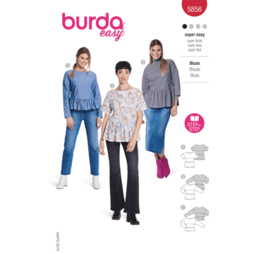 Burda Style Sewing Pattern 5856 Misses' Blouse  8-22