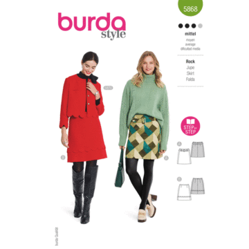 Burda Style Sewing Pattern 5868 Misses' Skirt  8-18