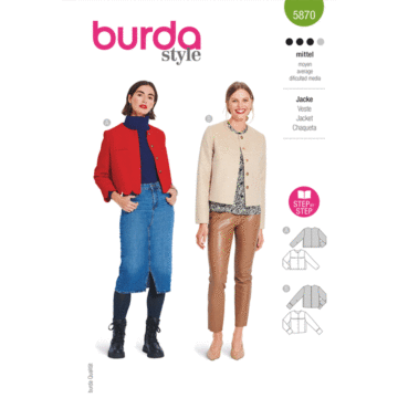 Burda Style Sewing Pattern 5870 Misses' Jacket  8-18