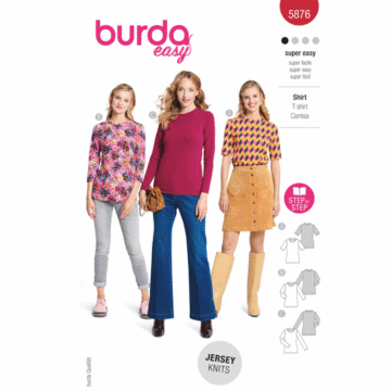 Burda Style Sewing Pattern 5876 Misses' Top  8-22