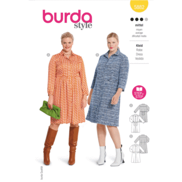 Burda Style Sewing Pattern 5882 Misses' Dress  18-28