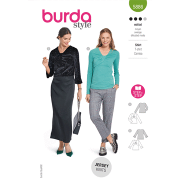 Burda Style Sewing Pattern 5886 Misses' Top  8-18