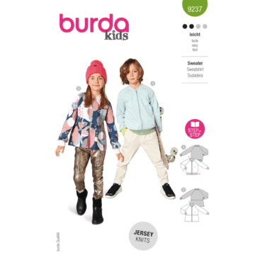 Burda Style Sewing Pattern 9237 Children's Blouson Top  4-11