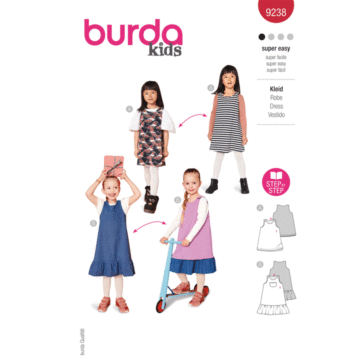 Burda Style Sewing Pattern 9238 Children's Dress  4-11