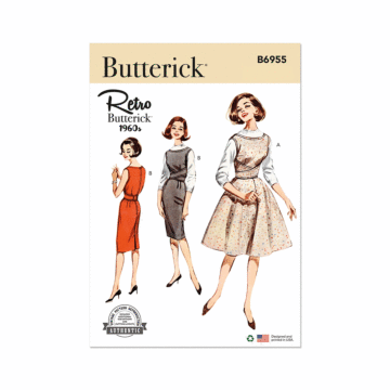 Butterick Sewing Pattern 6955 (B5) Misses' Shallow Necked Jumper  8-10-12-14-16