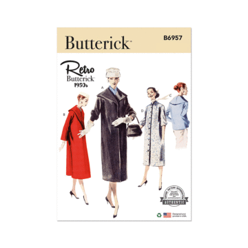 Butterick Sewing Pattern 6957 (U5) Misses' Coats  16-18-20-22-24
