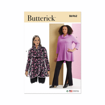 Butterick Sewing Pattern 6962 (W2) Women's Knit Tops  20W-22W-24W-26W-28W