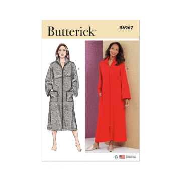 Butterick Sewing Pattern 6967 (BB) Misses' and Women's Robe  1X-5X