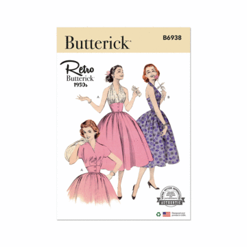 Butterick Sewing Pattern 6938 (A5) Misses' Halter Dress and Jacket  6-14