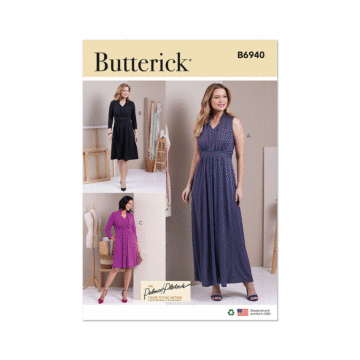 Butterick Sewing Pattern 6940(D5) Misses Knit Dresses by Palmer Pletsch  4-12
