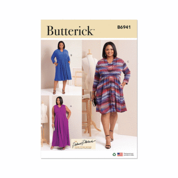 Butterick Sewing Pattern 6941 (W3) Women's Dresses by Palmer Pletsch  30W-38W
