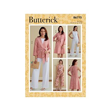 Butterick Sewing Pattern 6775  Misses Jacket Dress Jumpsuit 816