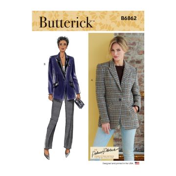 Butterick Sewing Pattern 6862 (F5) - Misses Jacket 16-24 B6862F5 16-24