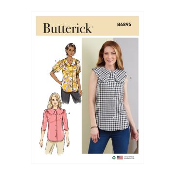 Butterick Sewing Pattern 6895 (B5)  Misses Top 816