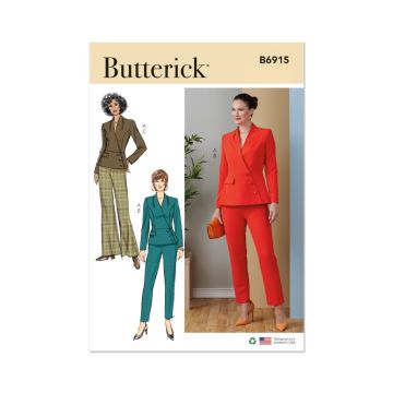 Butterick Sewing Pattern 6915 (B5)  Misses Jacket & Pants 816