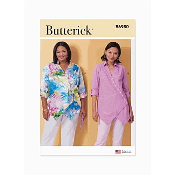 Butterick Sewing Pattern 6980 (AA) Misses' and Women's Shirt  10-12-14-16-18