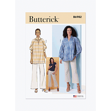 Butterick Sewing Pattern 6982 (B5) Misses' Tunics and Jeans  8-10-12-14-16