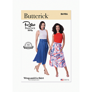 Butterick Sewing Pattern 6986 (A) Misses' Skirt  XS-S-M-L