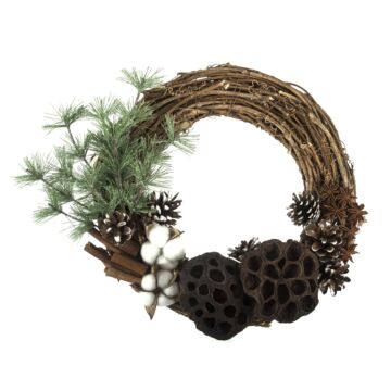 Make Your Own Wreath Festive Foliage Multi 30cm