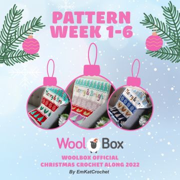 The Official WoolBox Christmas Crochet Along in Cygnet DK – Download Pattern Week 1 - 6