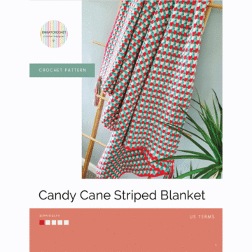 Candy Cane Striped Blanket Crochet Kit by EmKatCrochet in Stylecraft Special Aran