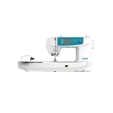Silver CH01 Embroidery Sewing Machine Turquoise 