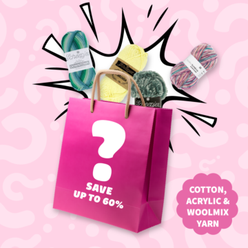 Cotton, Acrylic & Wool Mix Yarn Mystery Bag -  Up to 60% OFF or At Least 12 Balls