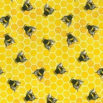 Honeycomb Cotton Poplin Fabric Honey 112cm