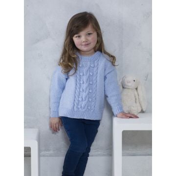 Bobble Duo Cygnet Pure Baby DK Knitting Pattern Download CY1322 