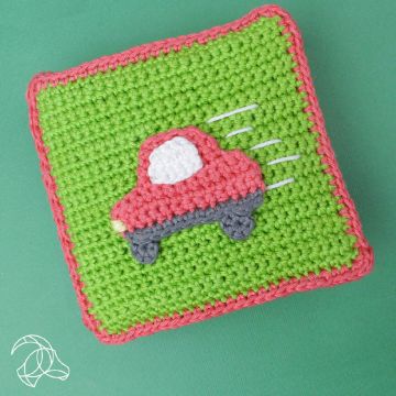 DIY Crochet Kit Soft Book Vehicles Multi 