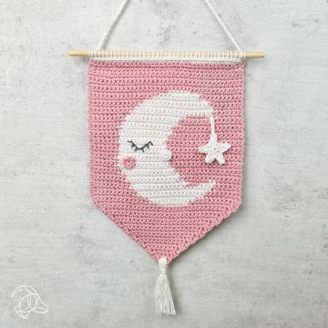 DIY Crochet Kit Banner Moon Multi 