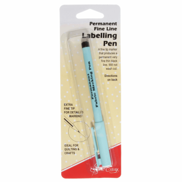 Sew Easy Permanent Fine Tip Fabric Labelling Pen Black 