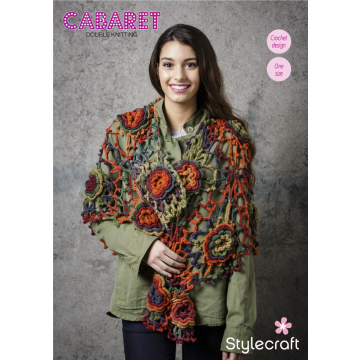 FREE F020 Stylecraft Cabaret Crochet Shawl