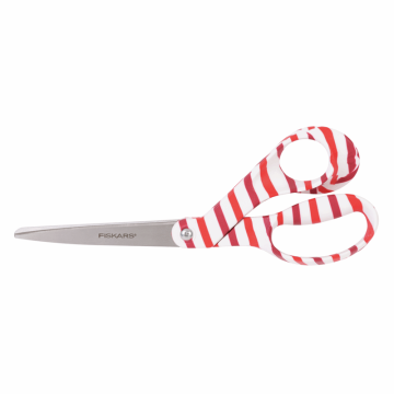 Fiskars Universal Scissors Candy Cane Red White 8.25 Inch 21cm