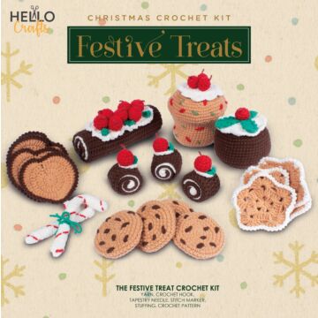Christmas Festive Treats Crochet Kit 290 x 290 x 80mm
