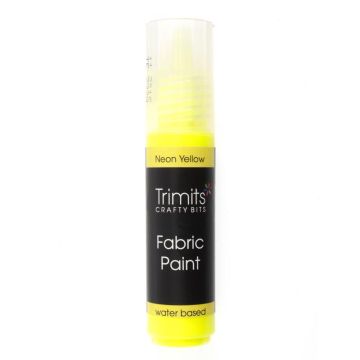 Trimits Fabric Paint Pens Neon Yellow 20ml